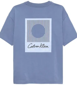 Calvin Klein T-Shirts*T-shirt - Polaroid - Satin Blue