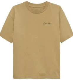 T-Shirts-Calvin Klein T-shirt - Polaroid - Sandy Beige
