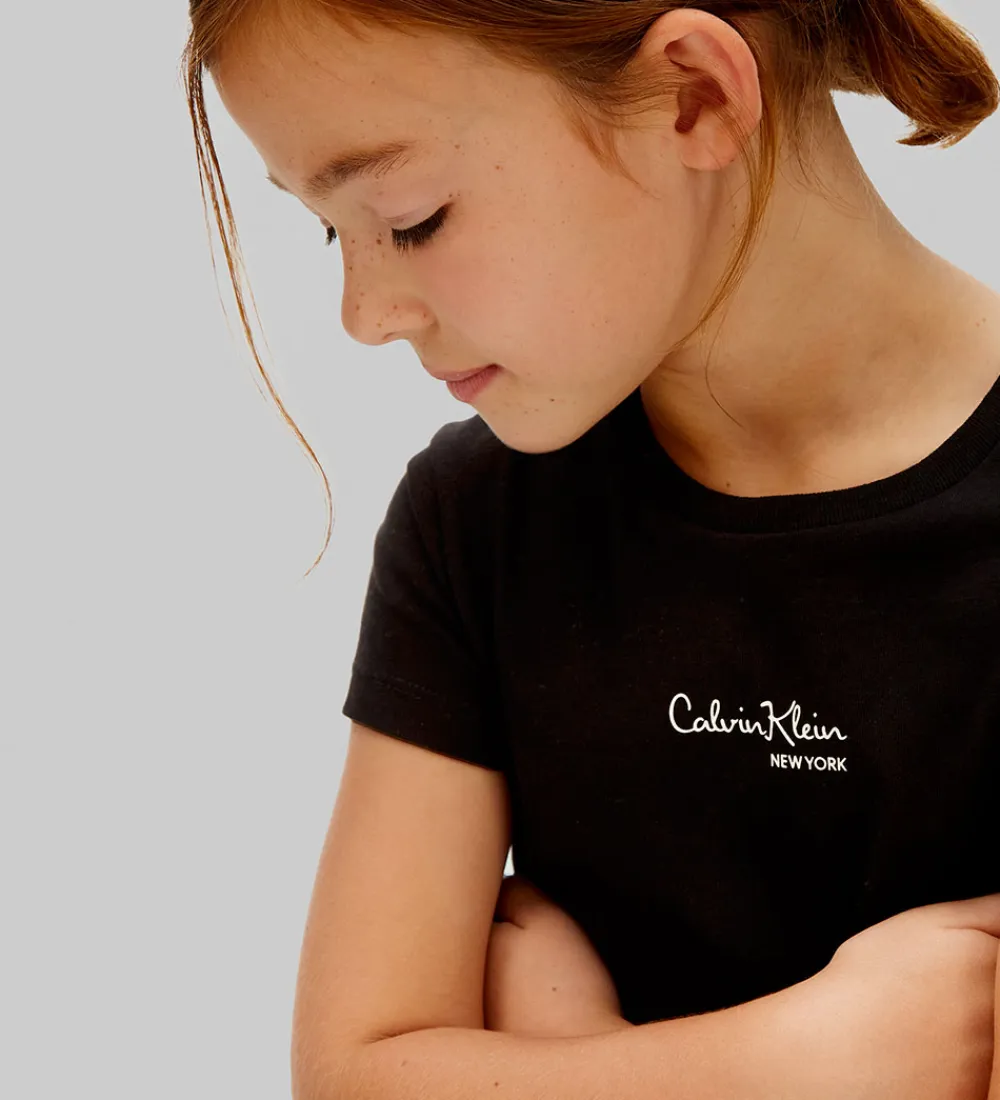 T-Shirts-Calvin Klein T-shirt - Signature - CK Black