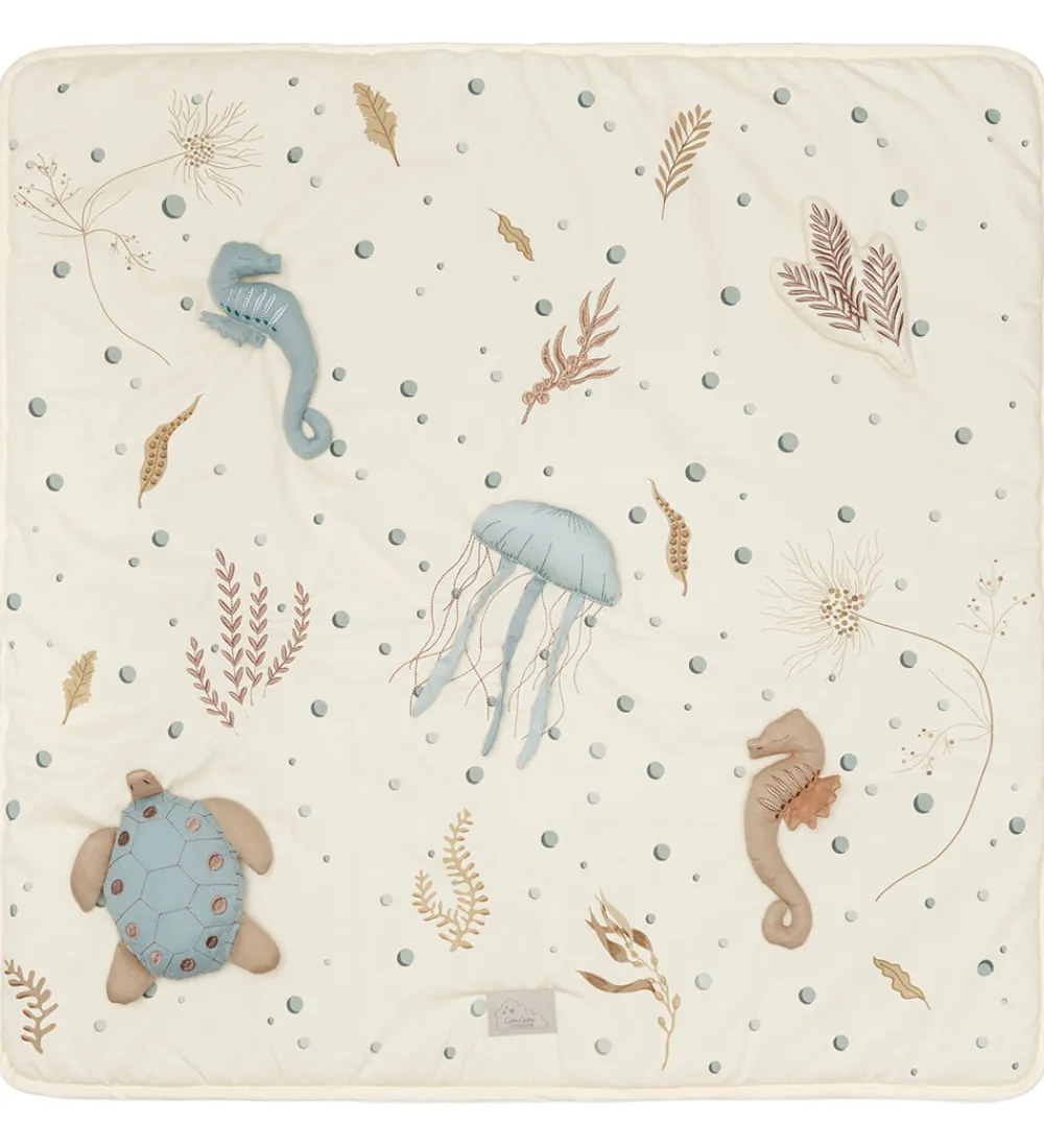 Legetæpper Og Legegulve-Cam Cam Aktivitetstæppe - 80x80 cm - Sea Garden