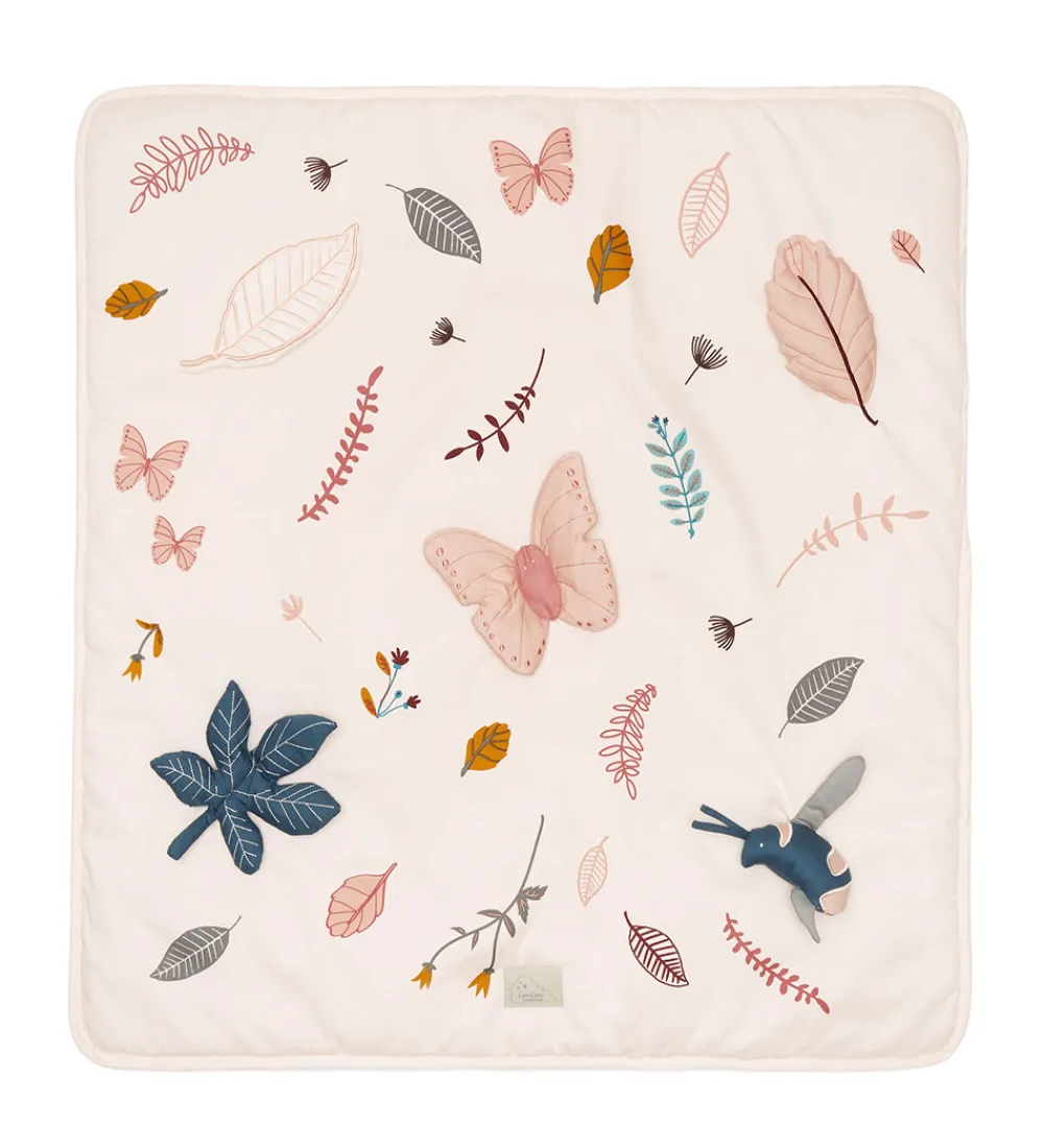 Legetæpper Og Legegulve|Aktivitetsstativer-Cam Cam Aktivitetstæppe - 80x80 cm - Pressed Leaves Rose