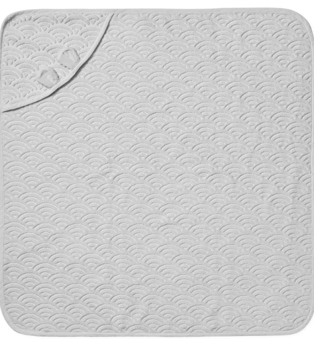 Cam Cam Babyhåndklæde- Og Poncho*Babyhåndklæde - 80x80 cm - Classic Grey m. Ører
