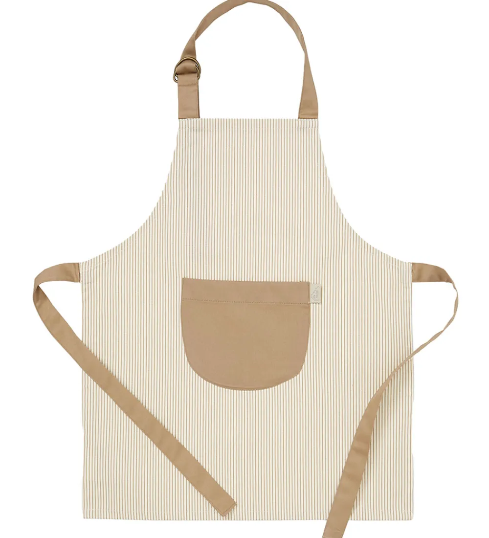 Cam Cam Forklæder*Forklæde - Classic Stripes Camel
