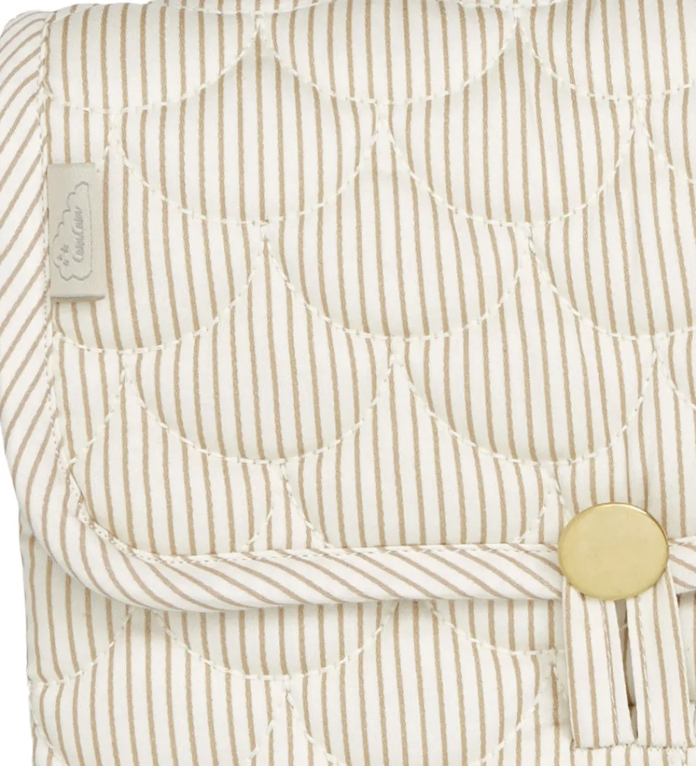 Puslepuder Og -Underlag-Cam Cam Pusleunderlag - Classic Stripes Camel
