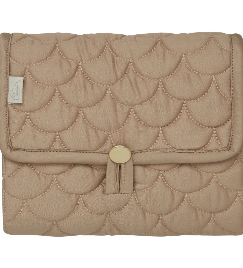 Cam Cam Puslepuder Og -Underlag*Quilted Pusleunderlag - 70x44 cm - Camel/Lierre