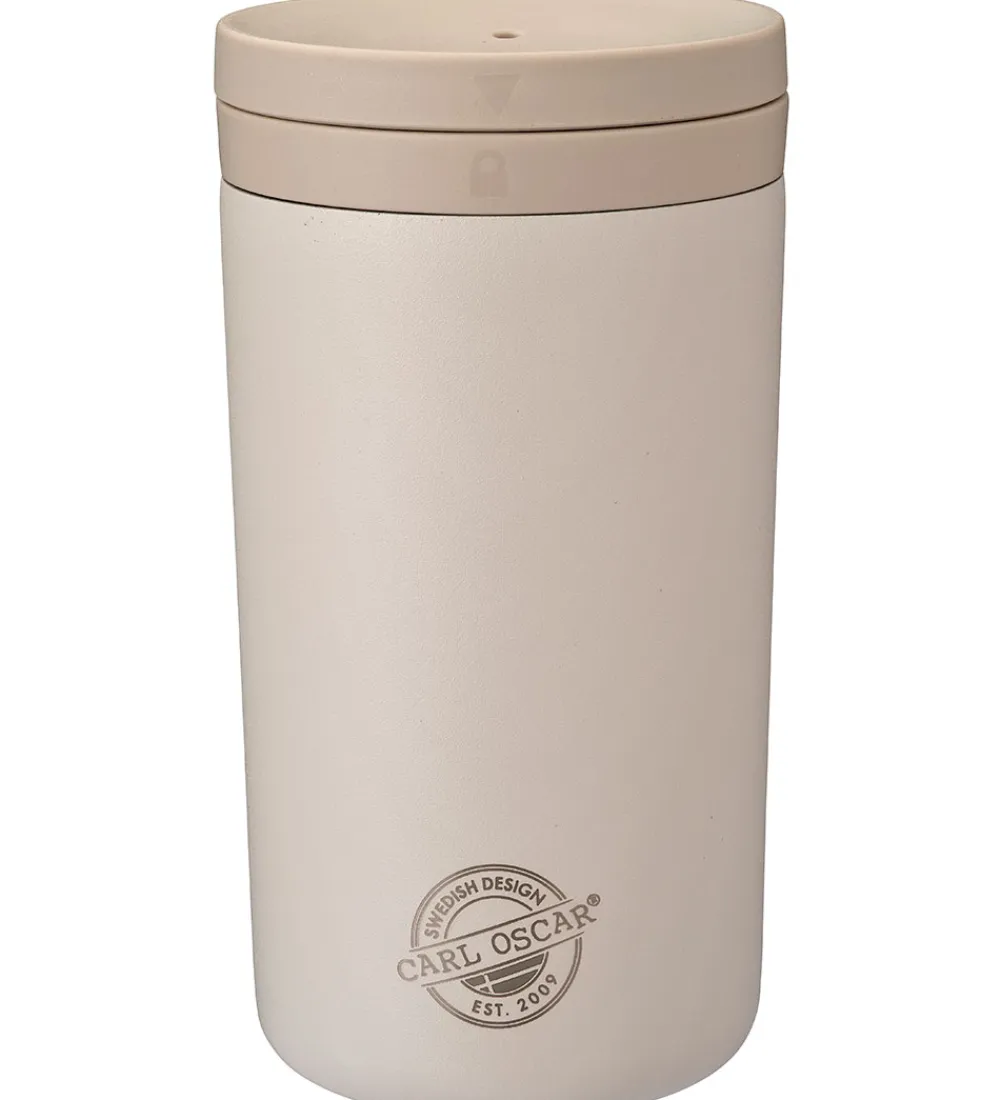 Carl Oscar Termoflasker|Kop Og Tudekop*Termokop - Tempcup - 400 ml - Greige