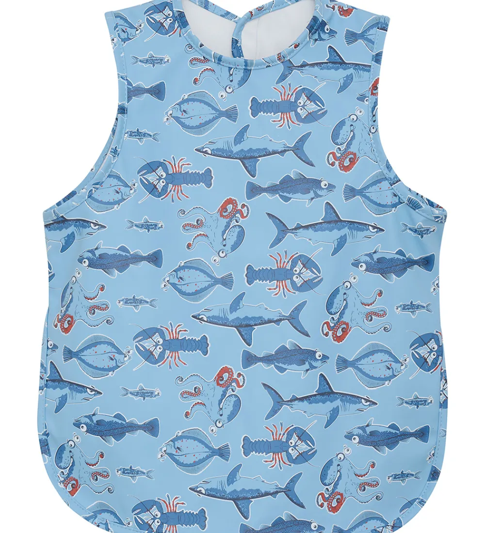 Forklæder-CeLaVi Forklæde - PU - Federal Blue m. Havdyr