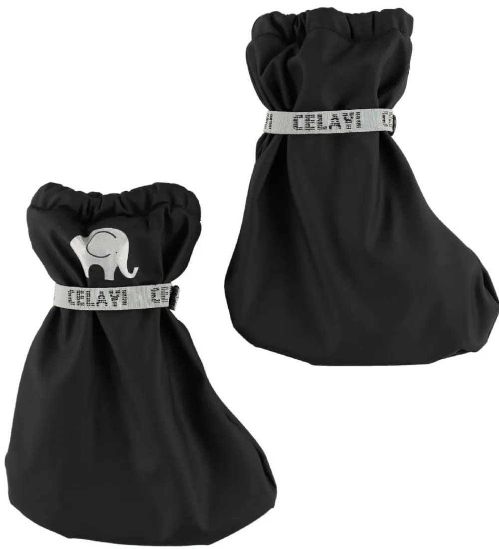 CeLaVi Overtrækssko*Overtrækssko m. Fleece - PU - Sort