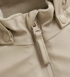 CeLaVi Regntøj*Regndragt m. Fleece - PU - White Pepper