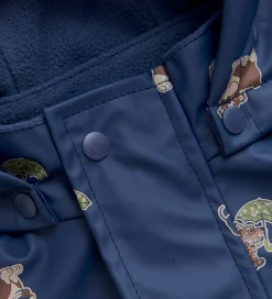Regntøj-CeLaVi Regntøj m. Seler/Fleece - Recycle PU - Oceania m. Print
