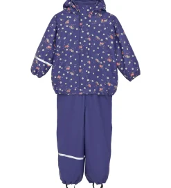 CeLaVi Regntøj*Regntøj m. Seler/Fleece - Recycle PU - Skipper Blue m. Pr