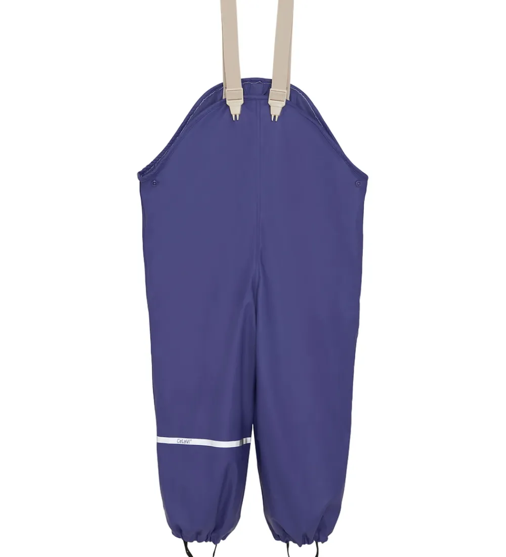 CeLaVi Regntøj*Regntøj m. Seler/Fleece - Recycle PU - Skipper Blue m. Pr