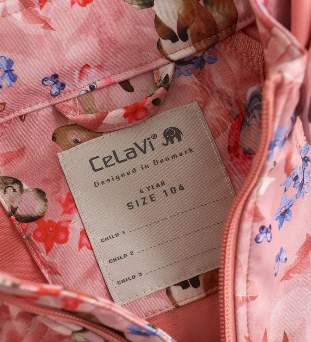 CeLaVi Softshell*Softshelljakke - Peach Blossom m. Print