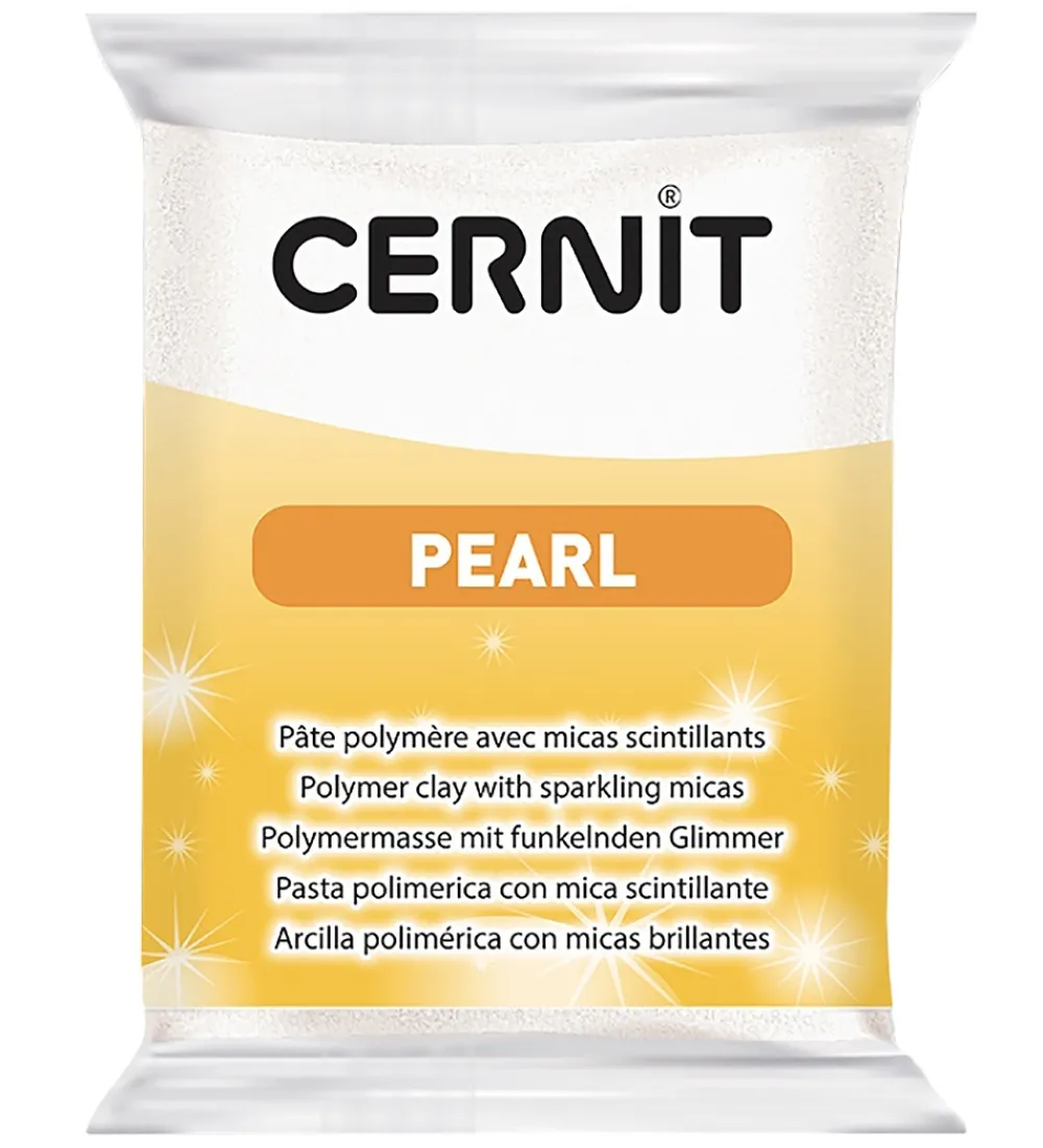 Cernit Modellervoks*Polymer Ler - Pearl - Hvid