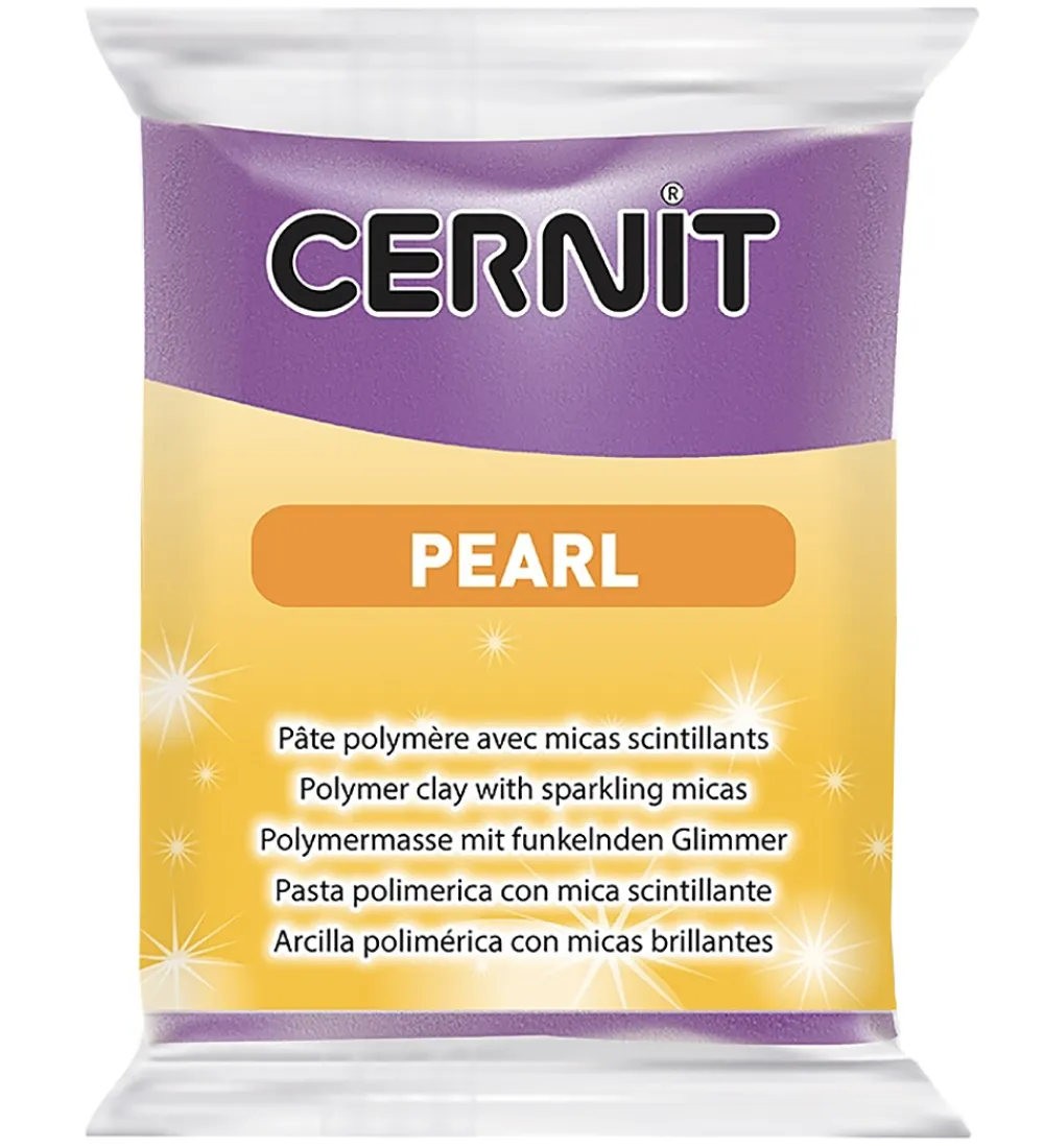 Cernit Modellervoks*Polymer Ler - Pearl - Lilla