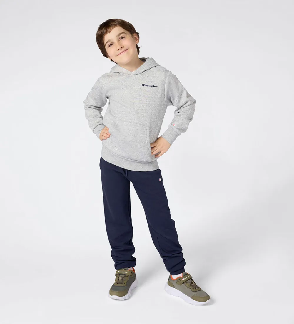 Hættetrøjer-Champion Hættetrøje - New Oxford Grey Melange
