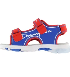 Champion Blinkesko*Sandaler m. Lys - Wave B PS - Blå/Rød