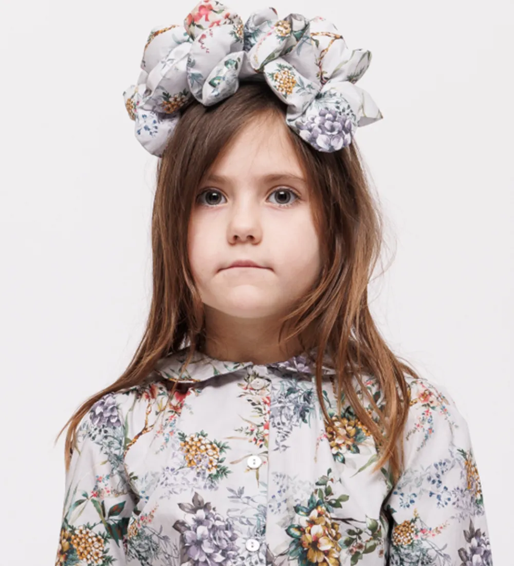 Christina Rohde Hårbøjler*Hårbøjle - Blågrå m. Blomster