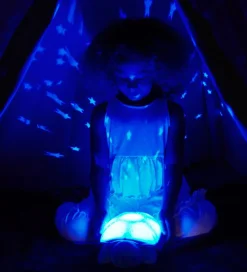 Fritstående Lamper-Cloud-B Natlampe - Twilight - 30 cm - Blå Skildpadde