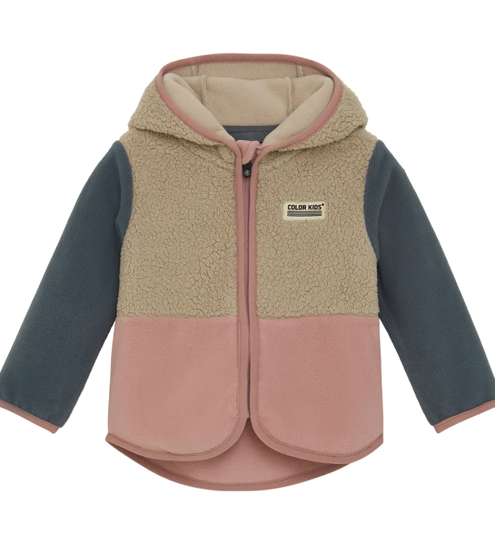 Color Kids Fleece*Fleecejakke - Baby Teddy - Woodrose