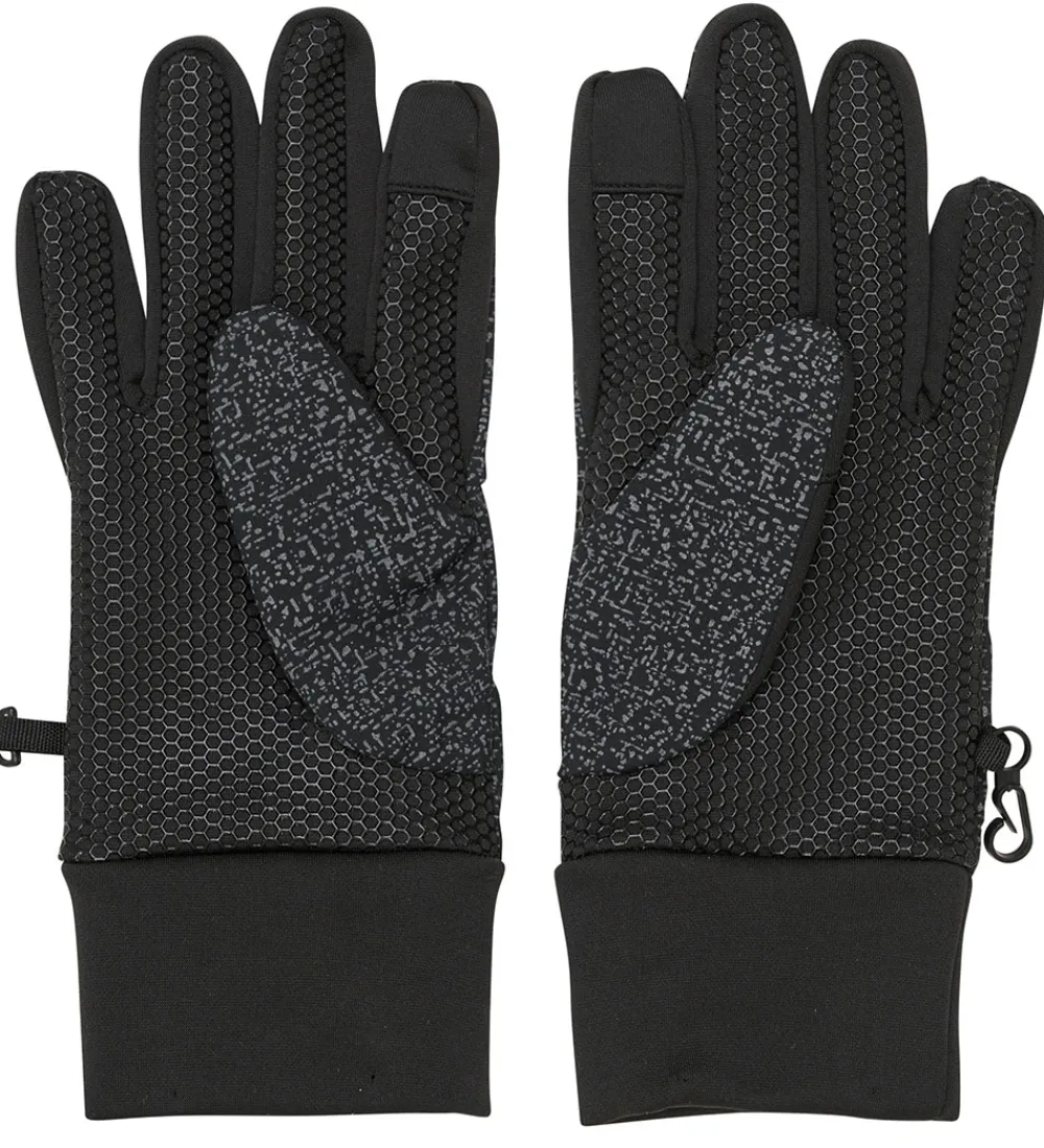 Softshell-Color Kids Handsker - Softshell - Sort