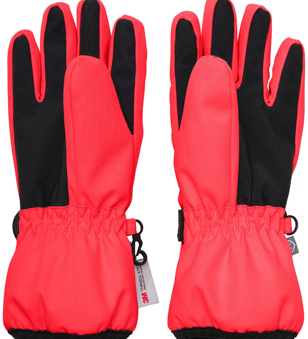 Pigetøj|Handsker Og Luffer-Color Kids Handsker - Waterproff - Diva Pink