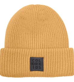 Huer Og Hatte-Color Kids Hue - Uld/Akryl - Strik - Chamois