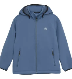 Softshell-Color Kids Softshelljakke m. Fleece - Vintage Indigo