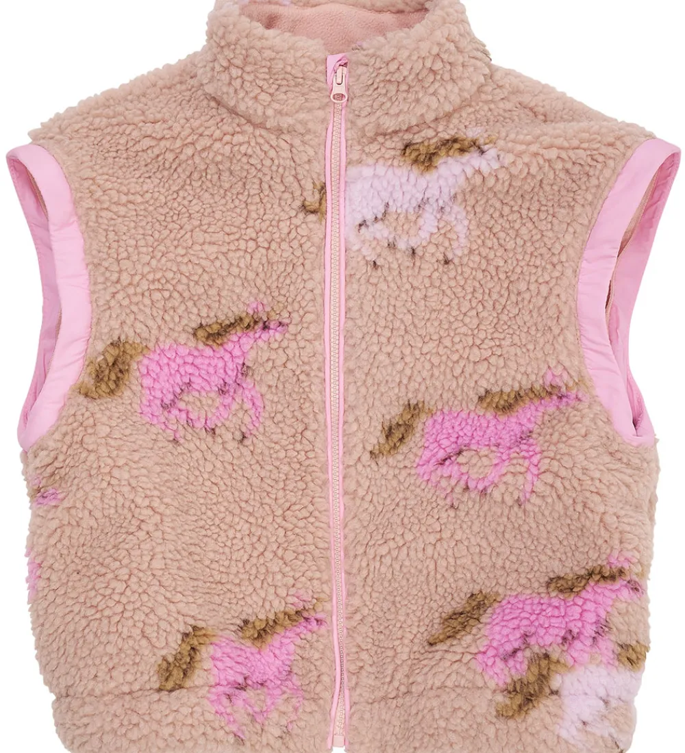 Copenhagen Colors Fleece*Fleecejakke - Teddy - Removable Sleeves - Rose
