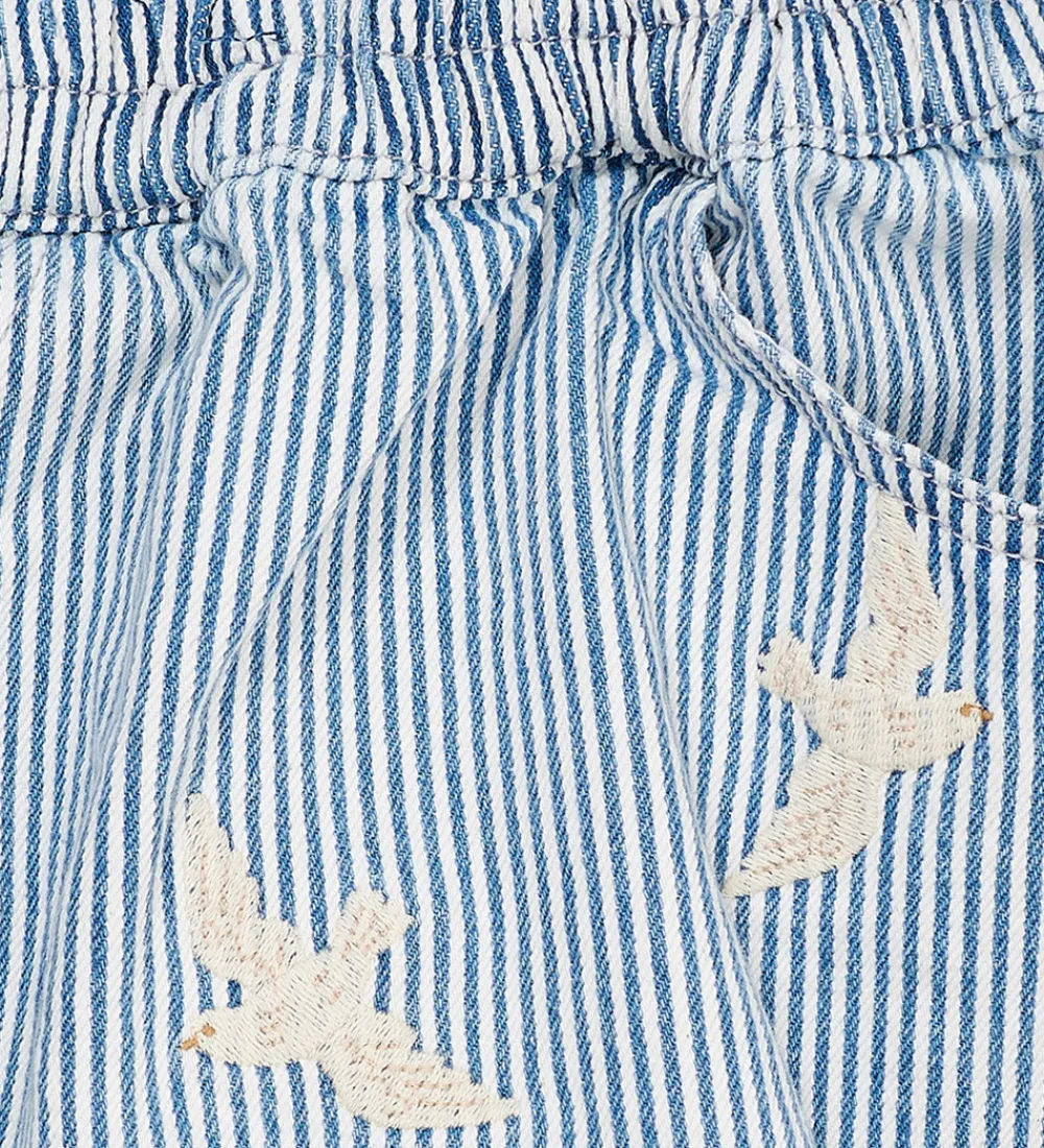 Copenhagen Colors Nederdele*Nederdel - Denim Blue Stripe