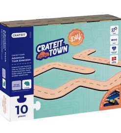 Crateit Trælegetøj*Kreasæt - Town - Træ - Adventure Track Extension