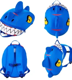Børnehavetasker-Crazy Safety Børnehavetaske - Dragon - Blå