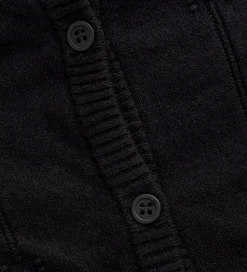 Striktrøjer-Creamie Cardigan - Strik - Pointelle - Sort