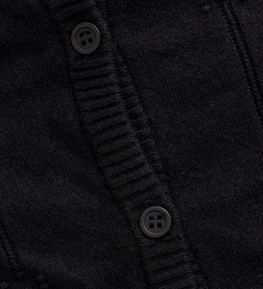 Striktrøjer-Creamie Cardigan - Strik - Pointelle - Sort