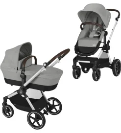 Klapvogne|Barnevognsudstyr-Cybex Klapvogn/Barnevogn - Eos Lux - 2-i-1 - Stone Grey