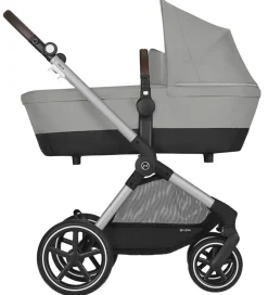 Klapvogne|Barnevognsudstyr-Cybex Klapvogn/Barnevogn - Eos Lux - 2-i-1 - Stone Grey