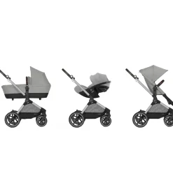 Klapvogne|Barnevognsudstyr-Cybex Klapvogn/Barnevogn - Eos Lux - 2-i-1 - Stone Grey