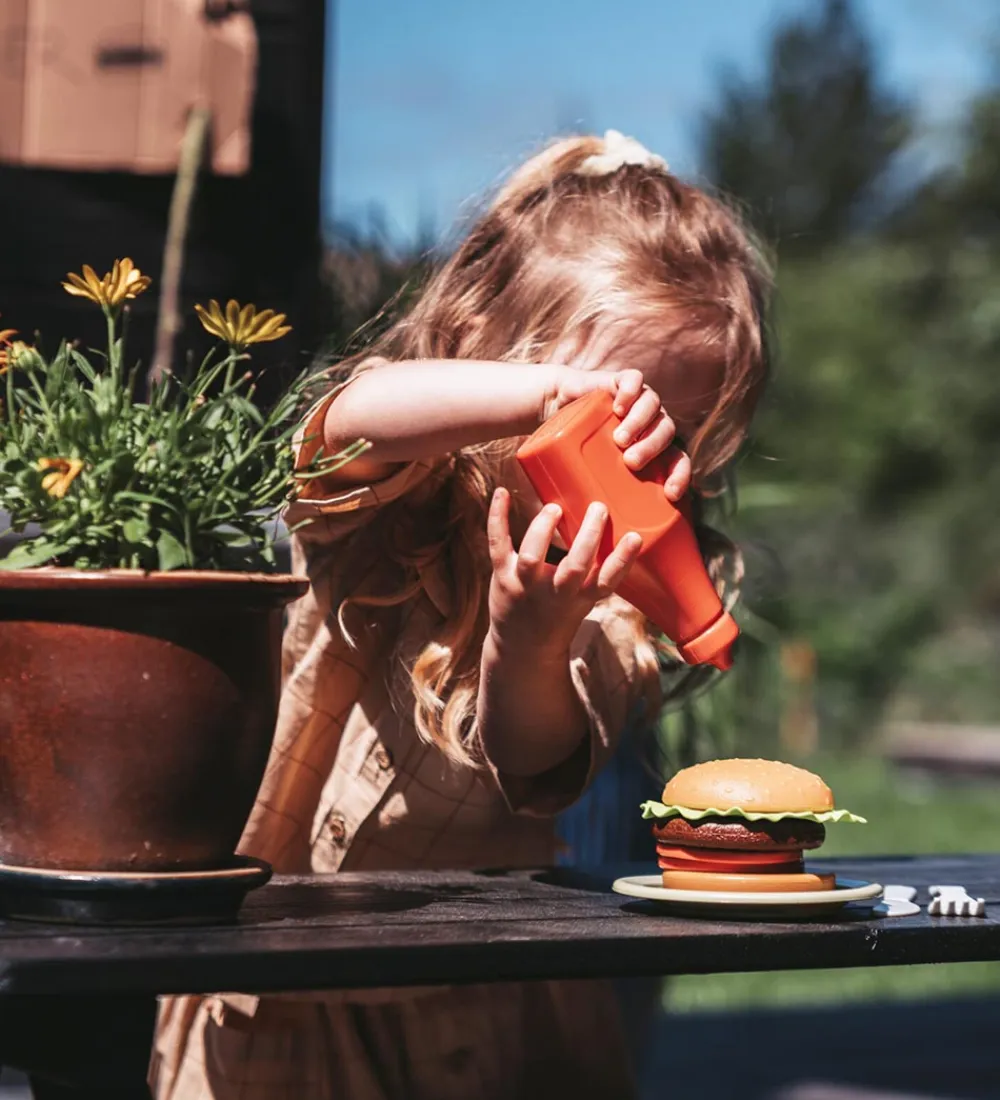 Legemad|Legekøkken Og Legemøbel-Dantoy BIO Plastic Burgersæt - 19 Dele