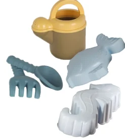 Strandlegetøj-Dantoy BIO Plastic Sandsæt - 4 Dele - Grøn/Blå