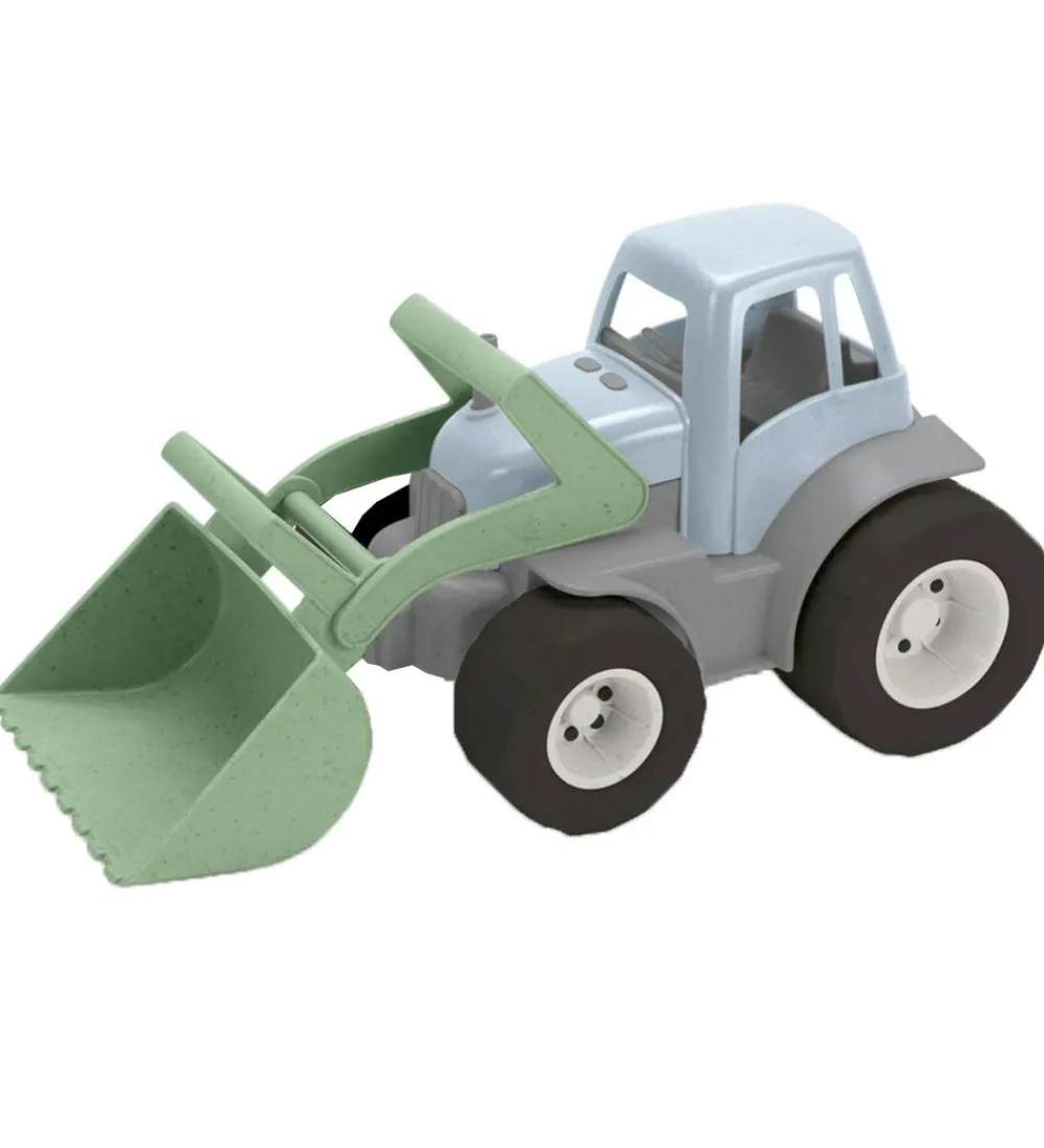 Dantoy Traktorer|Strandlegetøj*BIO Plastic Traktor m. Grab - Blå/Grøn