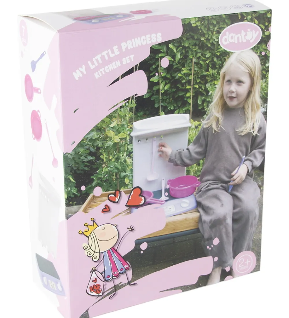 Rolleleg|Legekøkken Og Legemøbel-Dantoy Minikøkken - My Little Princess - 7 Dele