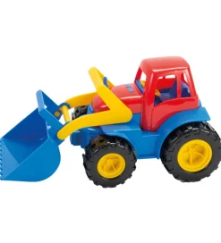 Dantoy Traktorer*Traktor m. Grab - 30 cm - Rød/Blå