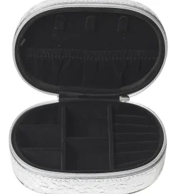 Smykkeskrin|Smykker-DAY ET Smykkeskrin - Disco Jewelry Zip Oval - Silver