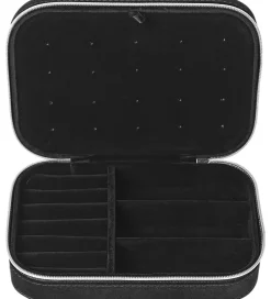 Smykkeskrin|Smykker-DAY ET Smykkeskrin - Q Jewelry Zip Box - Sort