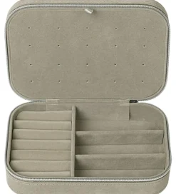 Smykkeskrin|Smykker-DAY ET Smykkeskrin - Q Jewelry Zip Box - Cobbelstone
