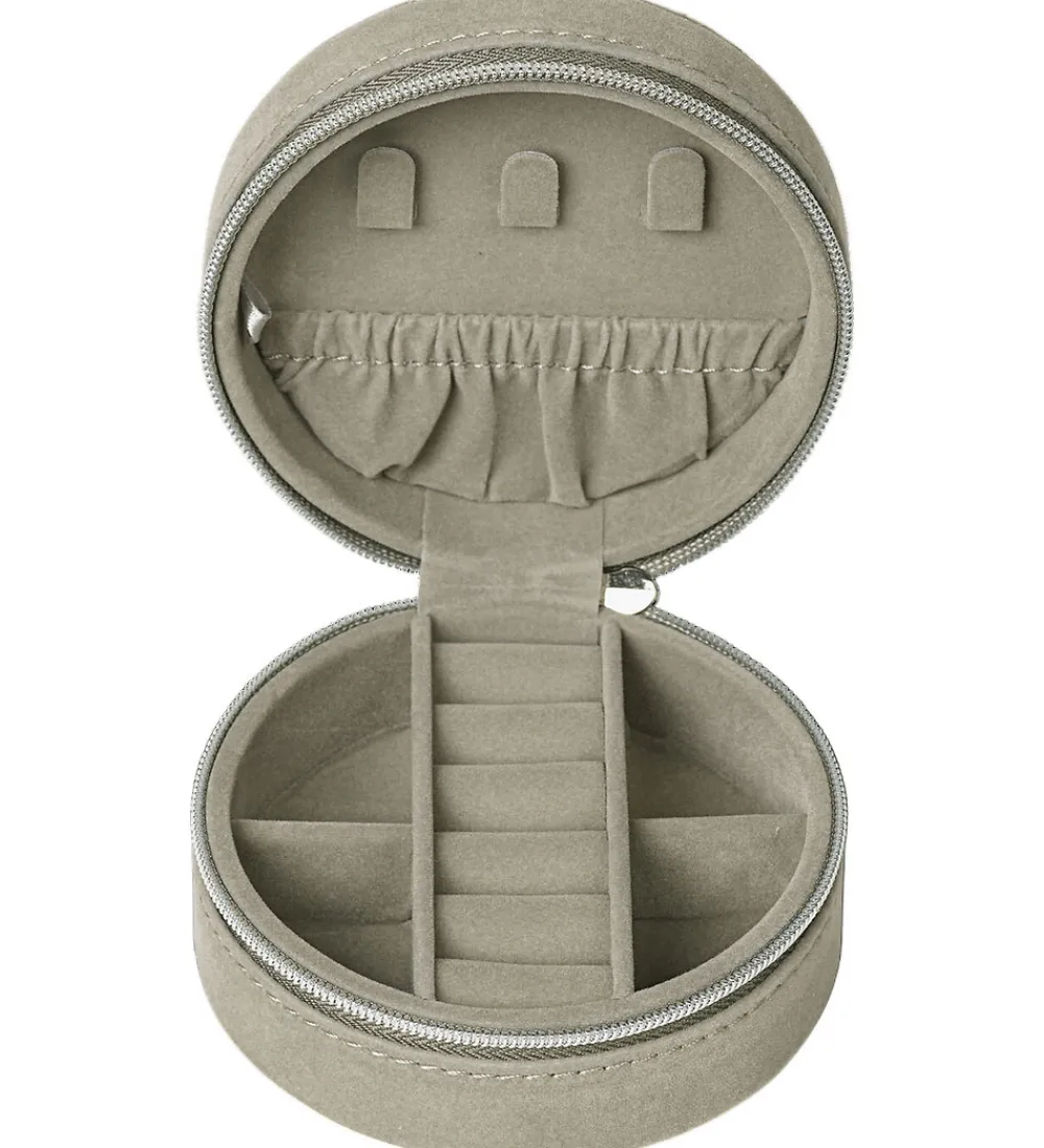 Smykkeskrin|Smykker-DAY ET Smykkeskrin - Q Jewelry Zip Round - Cobbelstone
