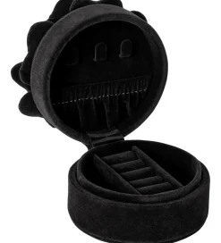 Smykkeskrin|Smykker-DAY ET Smykkeskrin - Velvet Flower Jewelry Round - Sort