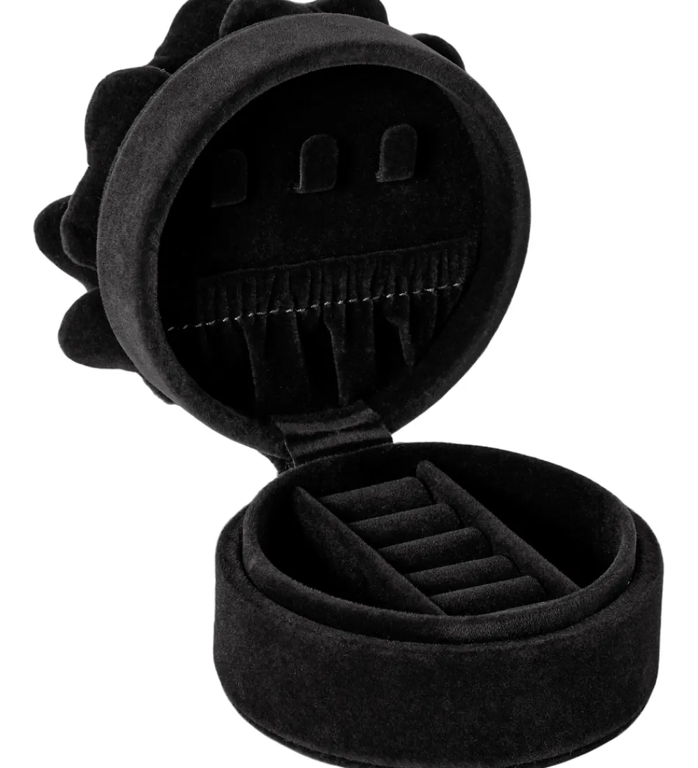 Smykkeskrin|Smykker-DAY ET Smykkeskrin - Velvet Flower Jewelry Round - Sort