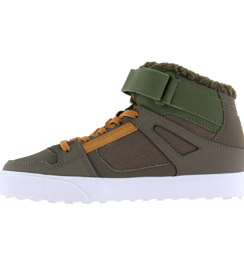 DC Sneakers*Vinterstøvler - Pure High-Top - Olive/Off White