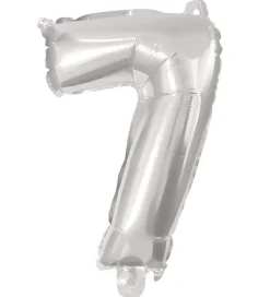 Decorata Party Festartikler*Foileballon - 95 cm - No 7 - Sølv